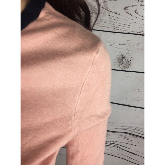 The Webster Miami at Target Pink Navy Classic Cardigan Sweater Gold Buttons XS - Picture 3 of 11